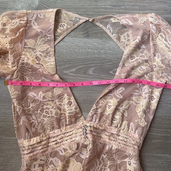 For Love & Lemons Modern Love Dress Rose Gold Large - Picture 11 of 16